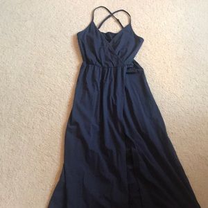 Navy blue maxi dress